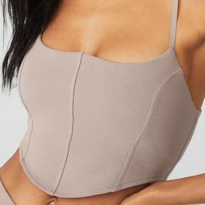 Also Soft Sculpt Bra Tank Taupe SMALL